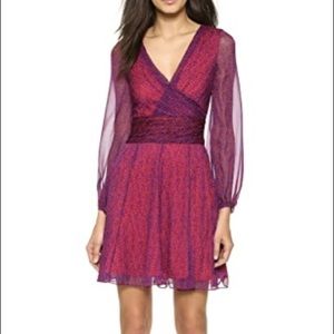 DVF Ashlyn Silk Mini Dress FREE SHIPPING